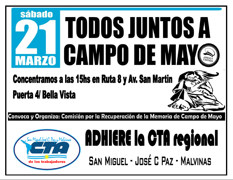 SAN MIGUEL: ACTIVIDADES POR EL MES DE LA MEMORIA