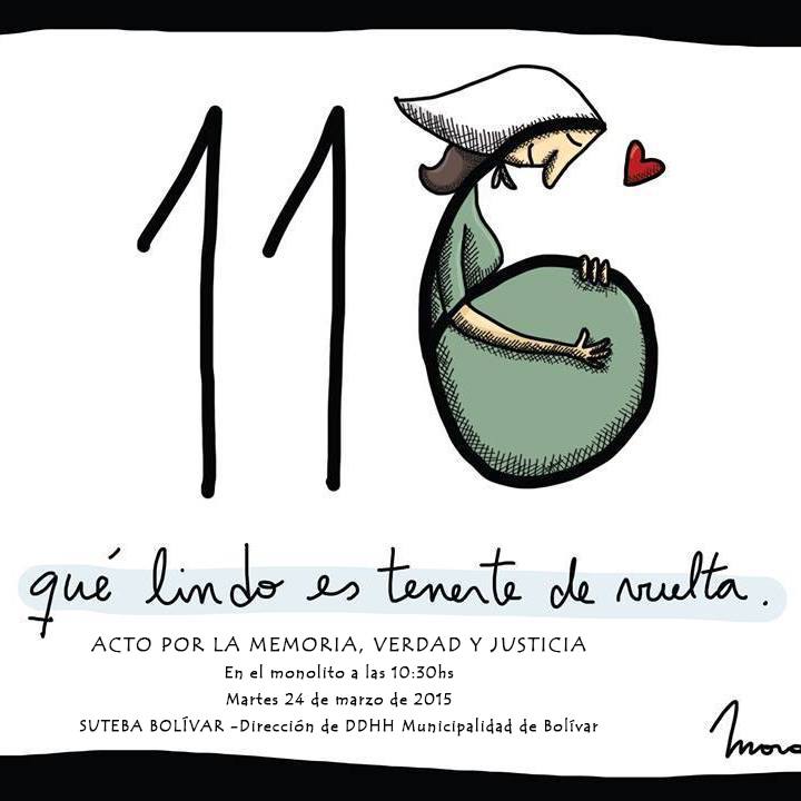 BOLIVAR: ACTIVIDADES POR EL 24 DE MARZO MES DE LA MEMORIA