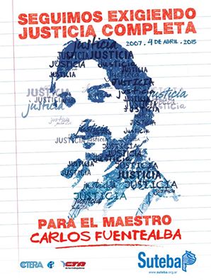 SEGUIMOS EXIGIENDO JUSTICIA: CARLOS FUENTEALBA PRESENTE
