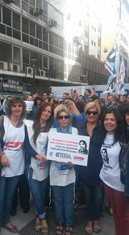 <STRONG>EL SUTEBA PRESENTE EN NEUQUÉN POR JUSTICIA COMPLETA POR CARLOS FUENTEALBA</STRONG>