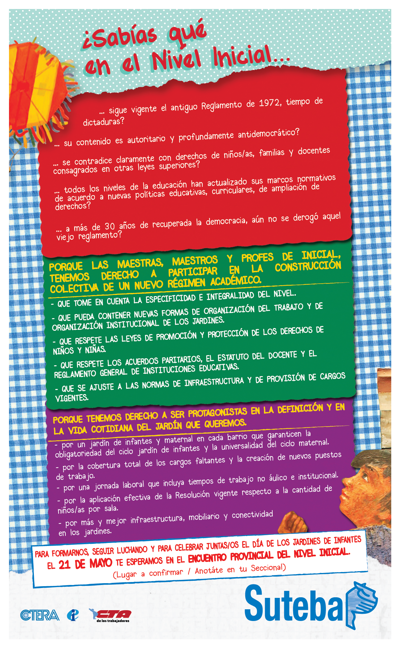 <STRONG><EM>21 DE MAYO: ENCUENTRO PROVINCIAL DE NIVEL INICIAL<BR /></EM></STRONG><STRONG> </STRONG>