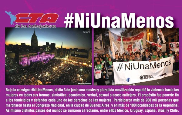 NI UNA MENOS EN LA 104° CONFERENCIA DE LA OIT