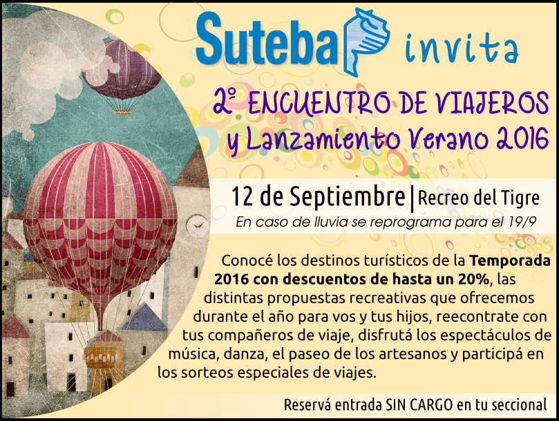 2º ENCUENTRO DE VIAJEROS Y LANZAMIENTO VERANO 2016