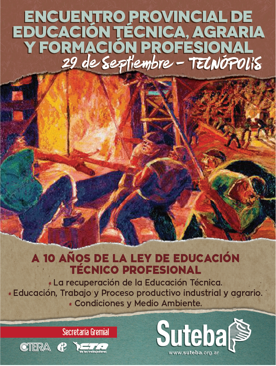 ENCUENTRO PROVINCIAL DE EDUCACIÓN TÉCNICA, AGRARIA Y FORMACIÓN PROFESIONAL