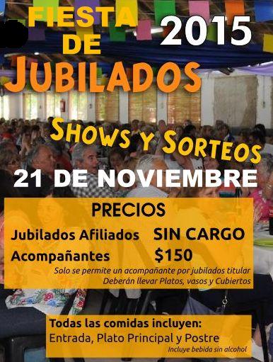FIESTA DE JUBILADOS 2015