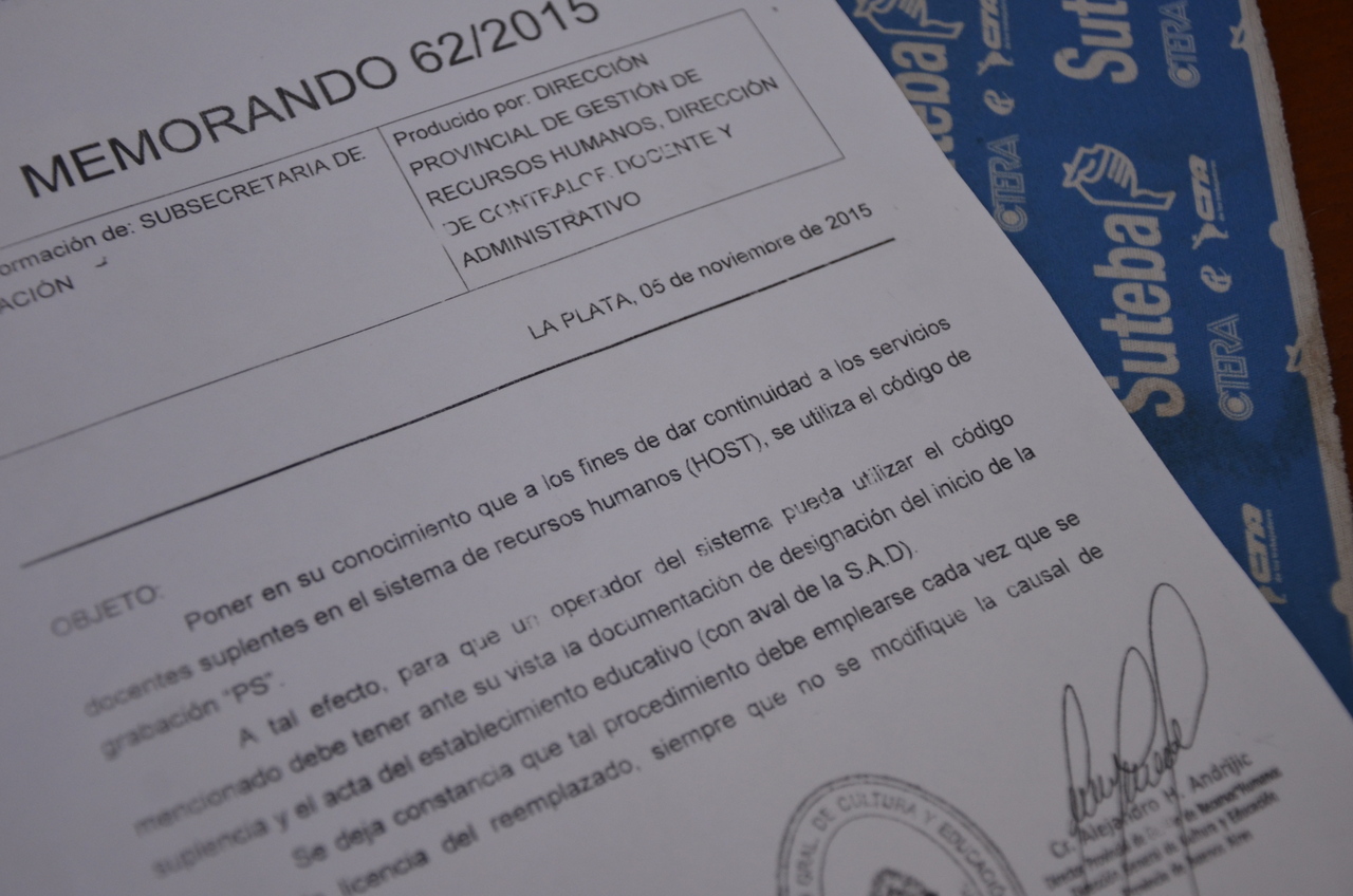 RECHAZAMOS PROCEDIMIENTOS ADMINISTRATIVOS QUE IGNOREN NORMAS VIGENTES