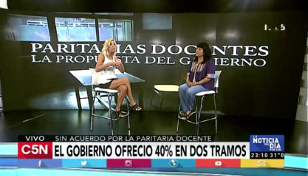 PARITARIAS: SILVIA ALMAZÁN EN C5N