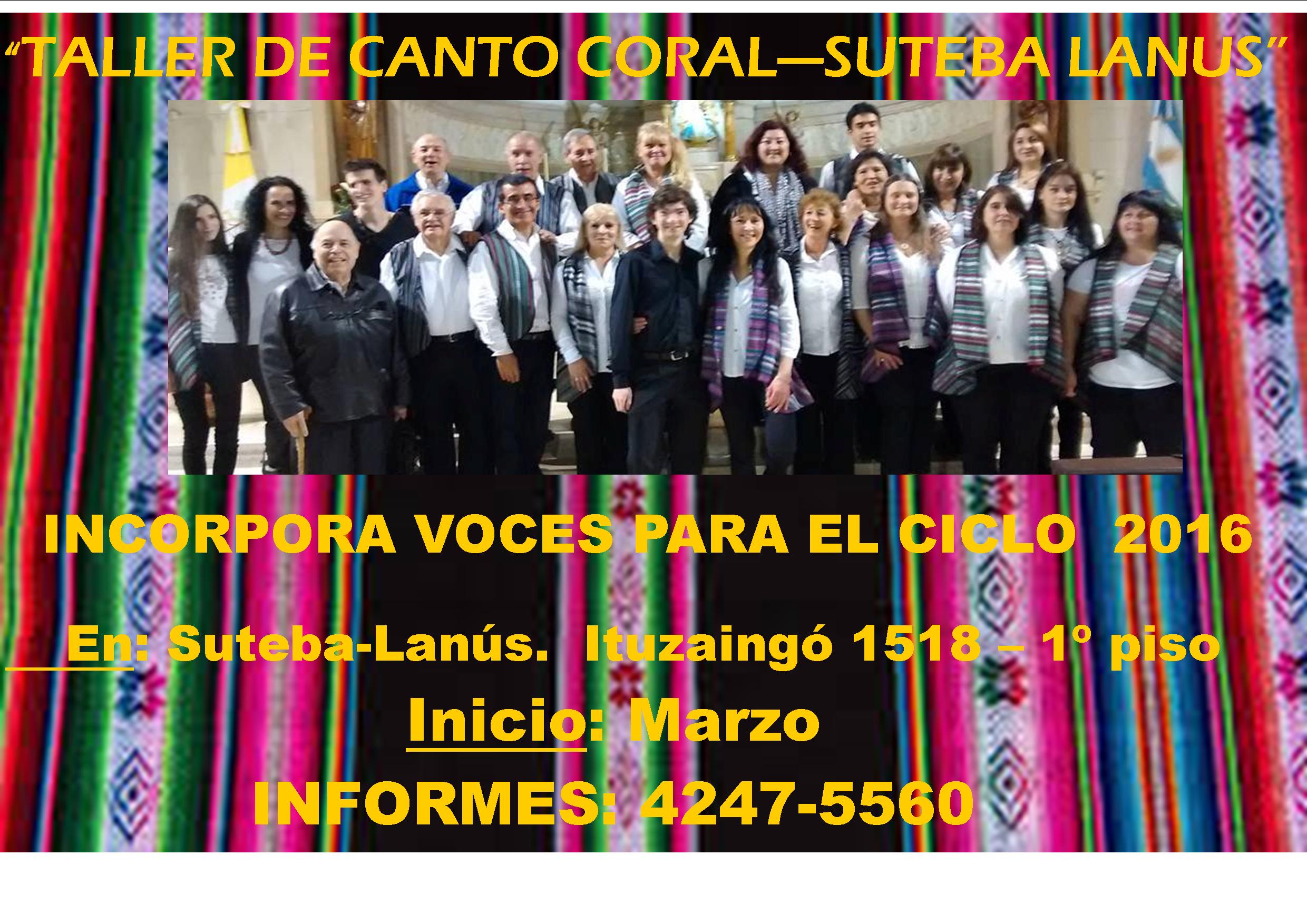 TALLER DE CANTO-SUTEBA