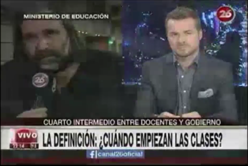 BARADEL, EN CANAL 26 SOBRE LA PARITARIA NACIONAL