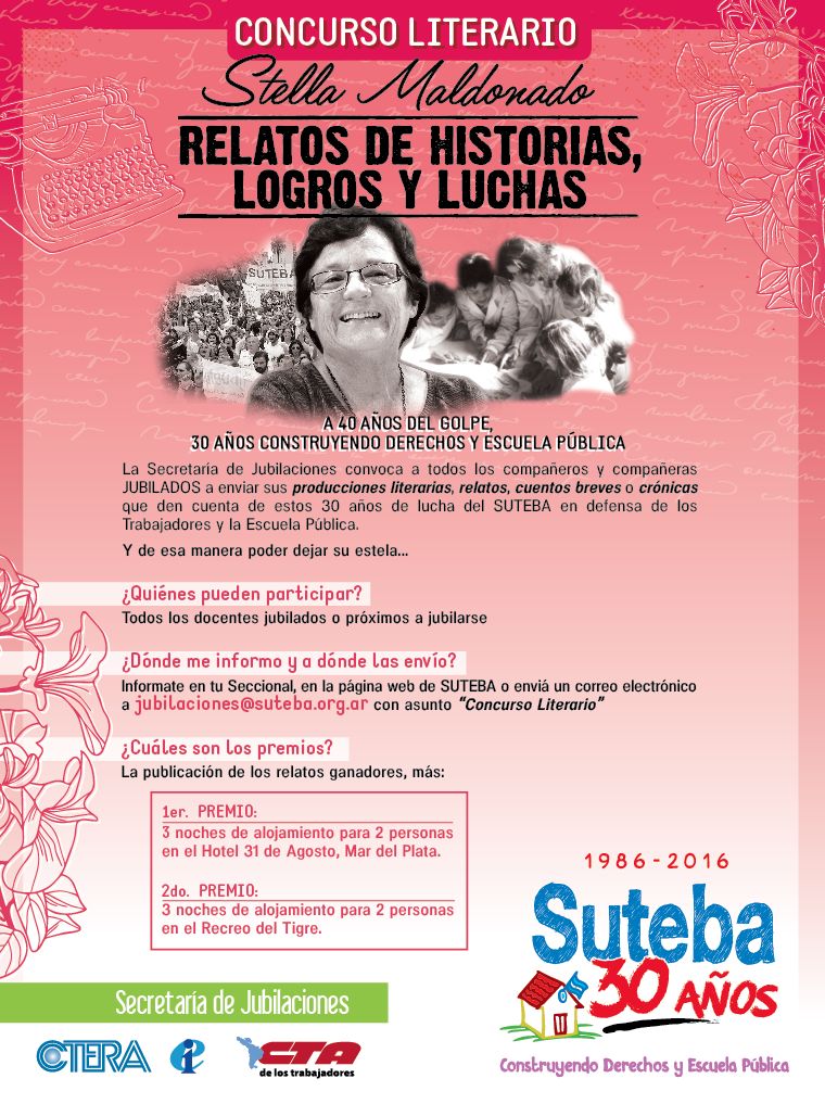 <STRONG>SEC DE JUBILACIONES: CONCURSO LITERARIO Y FOTOGRÁFICO</STRONG>