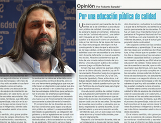 "POR UNA EDUCACIÓN PÚBLICA DE CALIDAD" - R. BARADEL