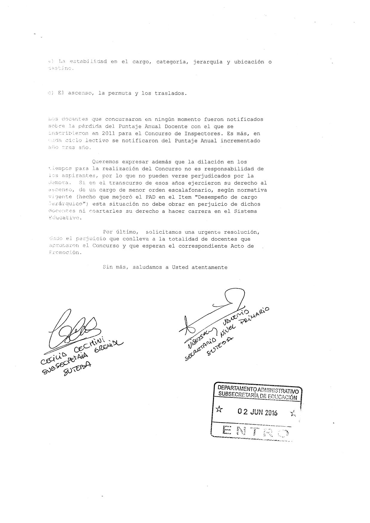 <STRONG>LA DEMORA DEL ACTO DE PROMOCIÓN DE INSPECTORES DEL NIVEL PRIMARIO, LESIONA GRAVEMENTE LOS DERECHOS DE LOS CONCURSANTES </STRONG>