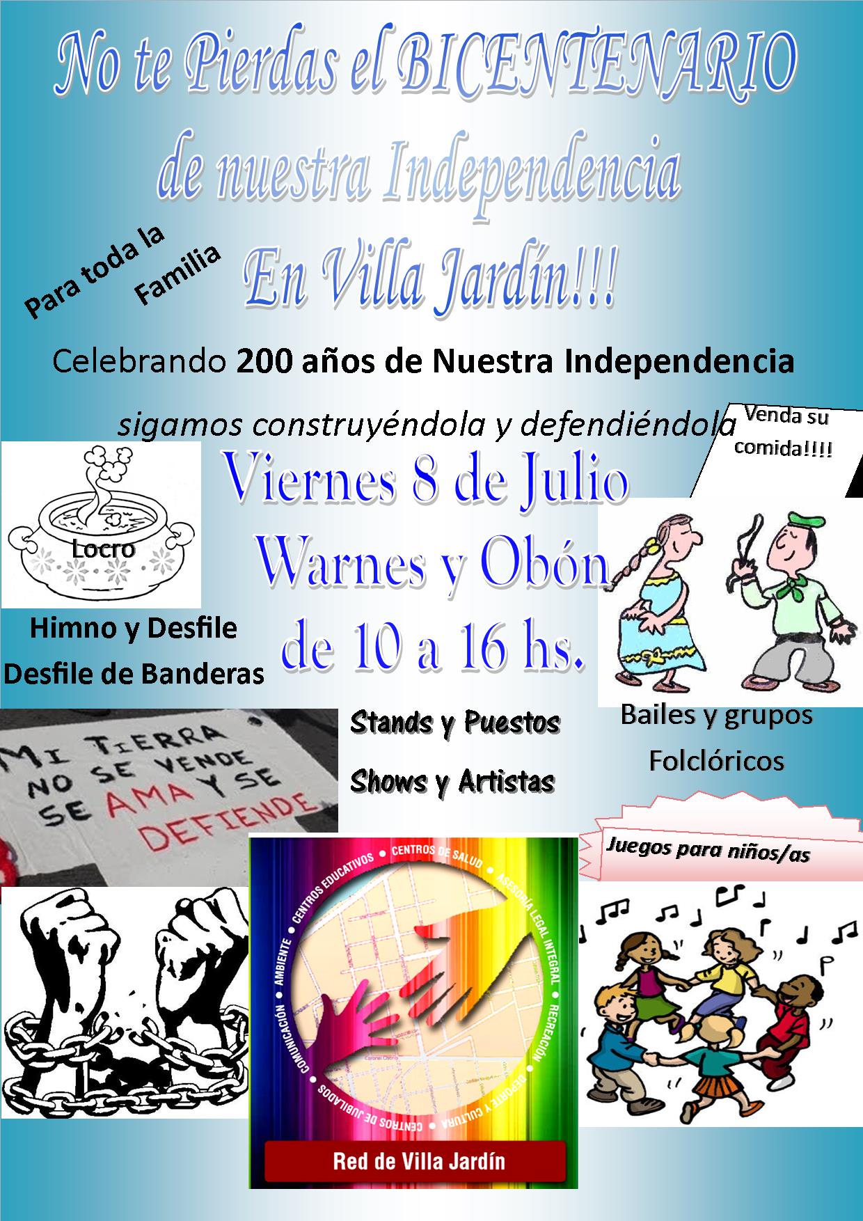 8/7 RED DE VILLA JARDÍN: CELEBRACIÓN DEL BICENTENARIO