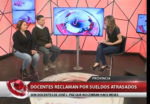 SUELDOS ADEUDADOS EN JOSÉ C PAZ: SUTEBA EN QM