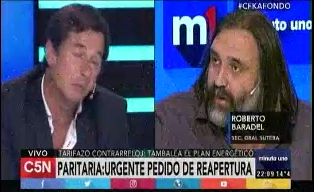 M1: ROBERTO BARADEL POR LA PARITARIA DOCENTE