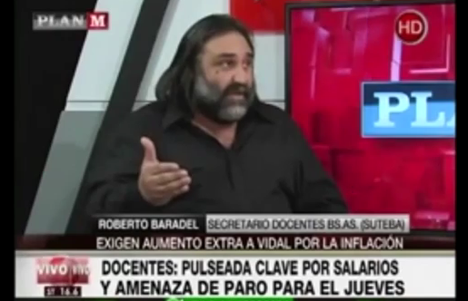 BARADEL EN PLAN M: "NOSOTROS BUSCAMOS ALTERNATIVAS, EL GOBIERNO NO DIO RESPUESTA"