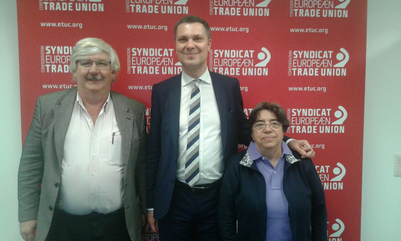 REUNIÓN CON LA CONFEDERACIÓN EUROPEA DE SINDICATOS