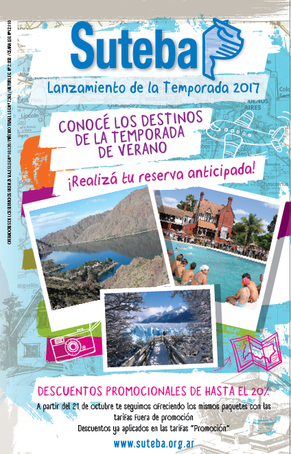 VERANO 2017 CON SUTEBA: RECREO DEL TIGRE Y TODOS LOS DESTINOS!