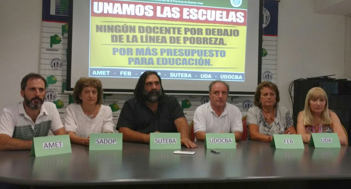 FRENTE A LA NUEVA CONVOCATORIA A PARITARIA, LOS GREMIOS DOCENTES EXPRESAN