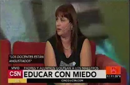 EL GOBIERNO DEBE HACERSE RESPONSABLE: NO ES POSIBLE EDUCAR CON MIEDO