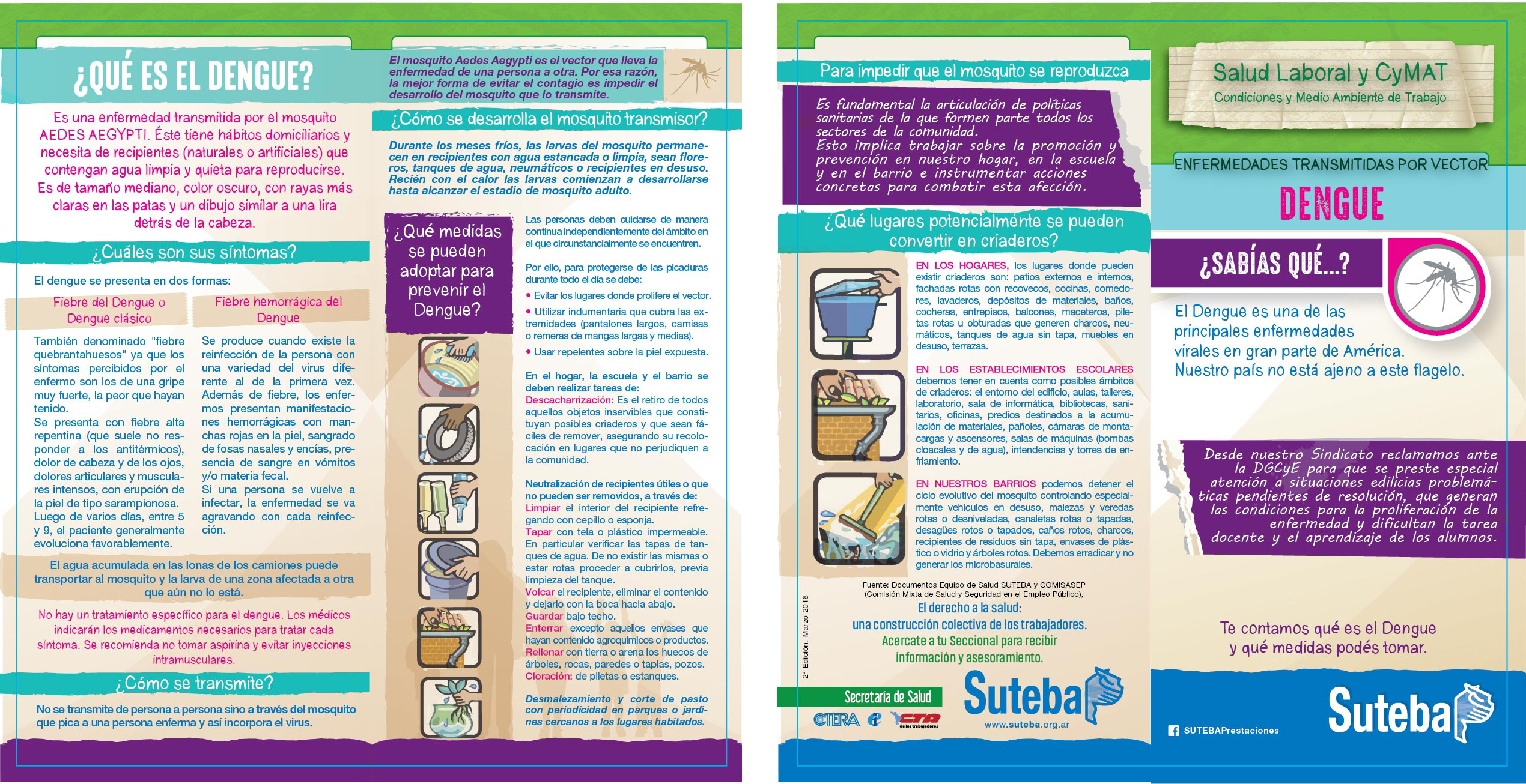 DENGUE: FOLLETO Y AFICHES