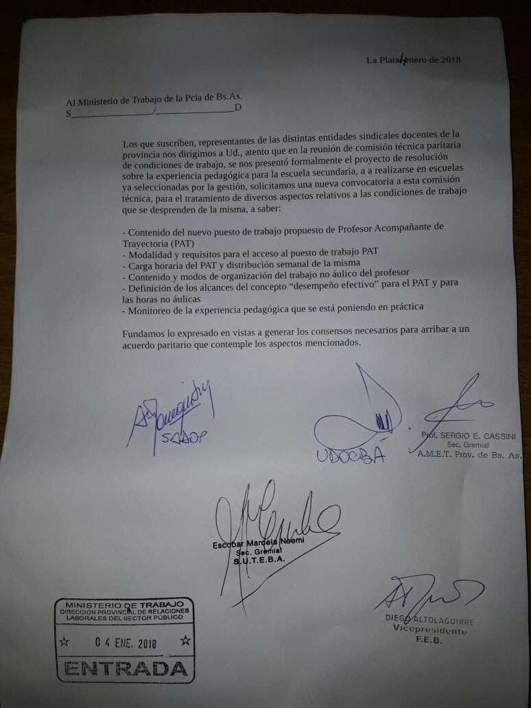 ES NECESARIO UN ACUERDO PARITARIO QUE CONTEMPLE NUESTRAS CONDICIONES DE TRABAJO