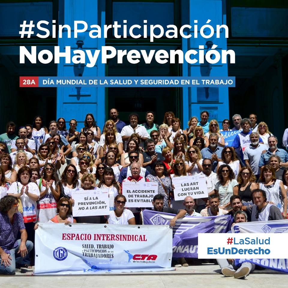 28 DE ABRIL DÍA MUNDIAL DE LA SALUD Y SEGURIDAD EN EL TRABAJO