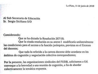 SUTEBA DENUNCIA CAMBIOS ARBITRARIOS EN PRUEBAS DE SELECCIÓN DE INSPECTORES