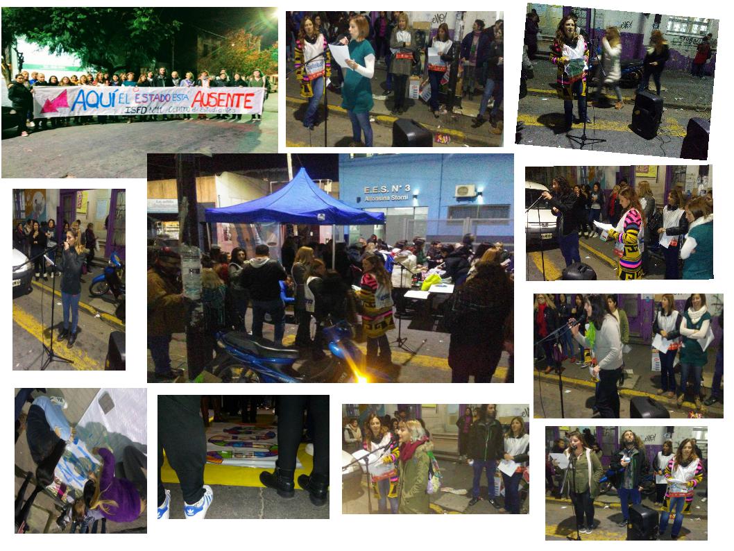 <STRONG>CLASE PÚBLICA Y  RADIO ABIERTA EN EL ISFD 11 DE LANÚS. SUTEBA Y EL CTRO DE ESTUDIANTES  DEL ISFD 11. CON LA PARTICIPACIÓN DE SANDRA RAMAL</STRONG>