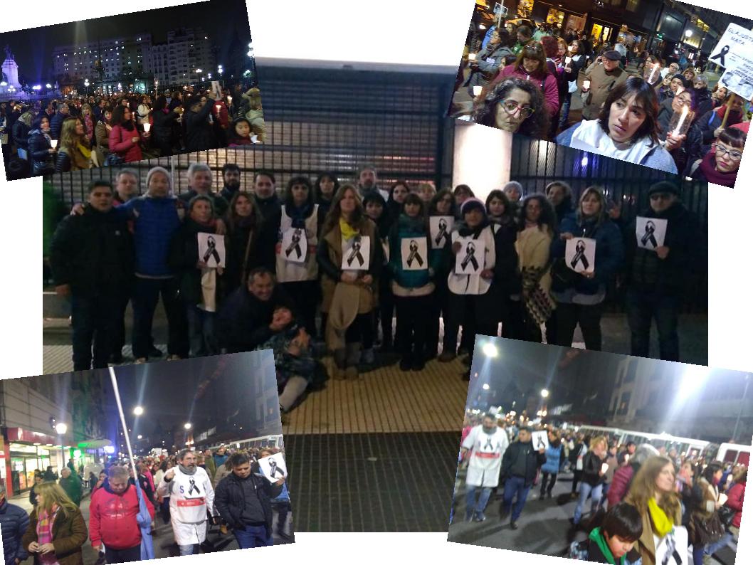 MARCHA DE SILENCIO Y LUTO POR SANDRA Y RUBÉN