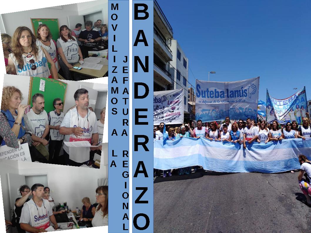 MOVILIZAMOS A LA JEFATURA REGIONAL/BANDERAZO POR LA EDUCACIÓN PÚBLICA