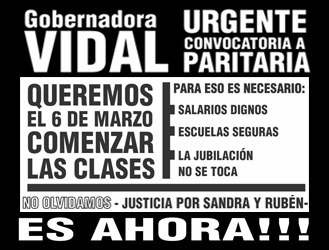 EL FUDB DEMANDA AL GOBIERNO PROVINCIAL LA URGENTE CONVOCATORIA A PARITARIAS