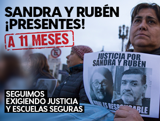 MORENO: POR SANDRA Y RUBÉN, LA LUCHA POR ESCUELAS SEGURAS ES NUESTRO COMPROMISO