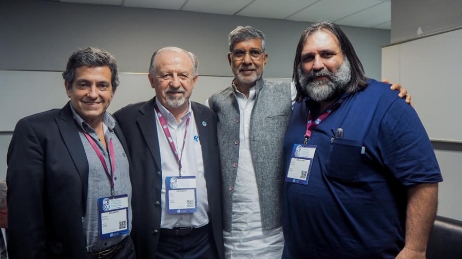 CTERA Y LA IEAL SE REUNIERON CON KAILASH SATYARTHI, DE LA INDIA, PREMIO NOBEL DE LA PAZ