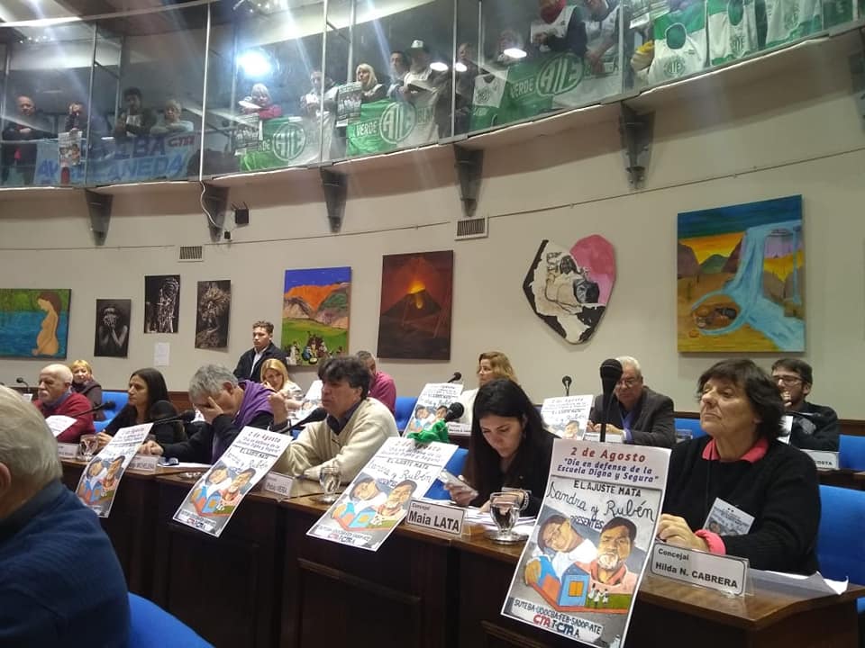 AVELLANEDA: SE DECLARÓ POR UNANIMIDAD AL 2 DE AGOSTO COMO DÍA DE LA ESCUELA PÚBLICA DIGNA Y SEGURA