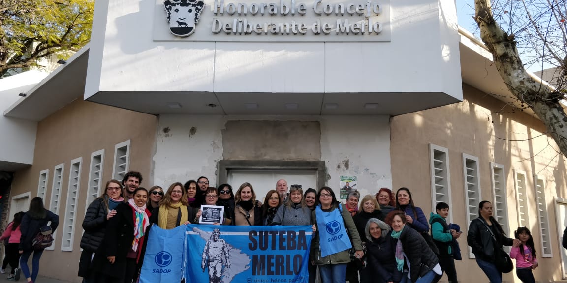 EN MERLO EL 02/08 ES EL "DÍA EN DEFENSA DE LA ESCUELA DIGNA Y SEGURA"