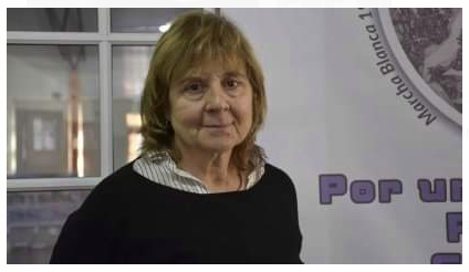 Dra Lilian Capone, Sec. de Salud Laboral de la CTA Prov Bs A