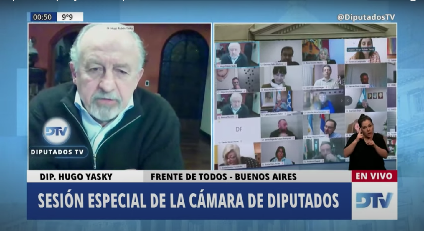 HABLA EL MAESTRO HUGO YASKY EN LA SESIÓN ESPECIAL DE DIPUTADXS