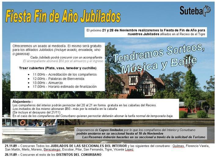 FIESTA FIN DE AÑO JUBILADOS  