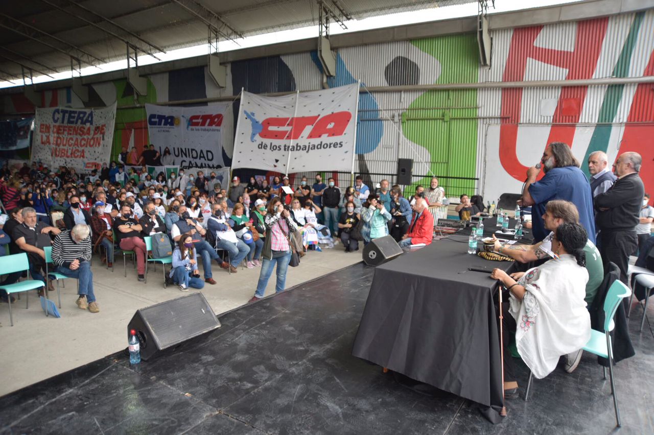 EN UN ENCUENTRO MULTITUDINARIO, LA CTA RECORDÓ EL "NO AL ALCA"