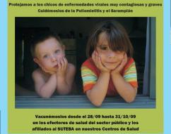 CAMPAÑA DE VACUNACION - POLIOMELITIS Y SARAMPION EN NUESTRO CENTRO DE SALUD " AZUCENA VILLAFLOR"  