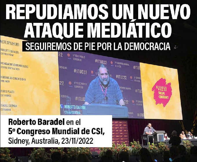 FRENTE A LOS ATAQUES, SEGUIREMOS DE PIE POR LA DEMOCRACIA