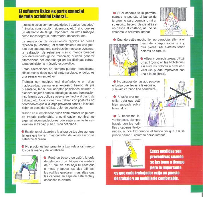 cuidados posturales exterior follleto